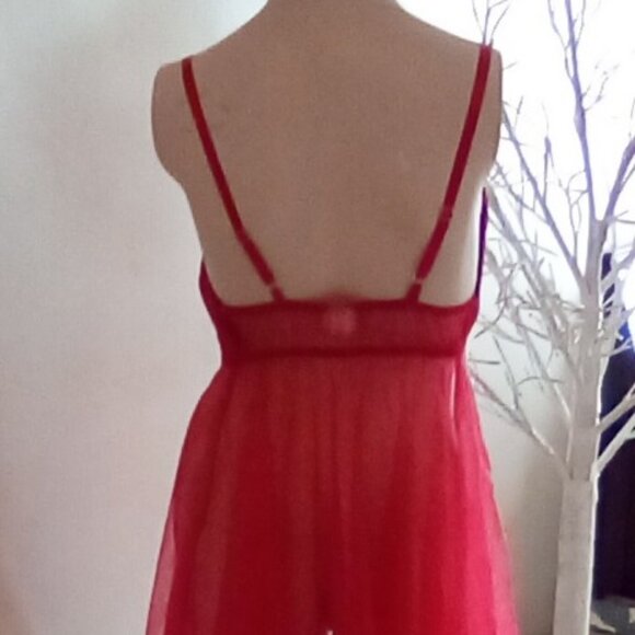 Vintage Frederick's Of Hollywood Babydoll /Matching Robe Size M And Long  Gloves - Picture 7 of 13